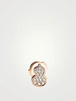 Petite Wulu 18K Rose Gold Stud Earring With Diamonds