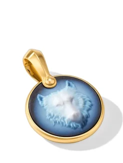 Petrvs® Wolf Amulet In 18k Yellow Gold, 21mm