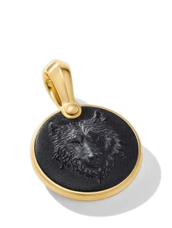 Petrvs® Wolf Amulet In 18k Yellow Gold, 21mm