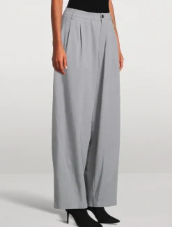 Phebe Wide-Leg Pants With Wallet Chain