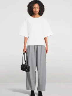 Phebe Wide-Leg Pants With Wallet Chain