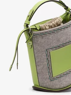 Pin Mini Bucket Felt Supple Calf