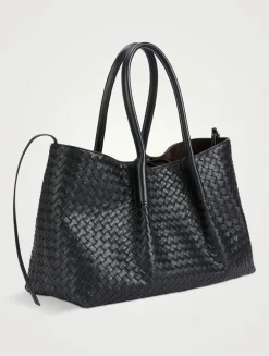 Pinacoteca Intrecciato Leather Tote Bag