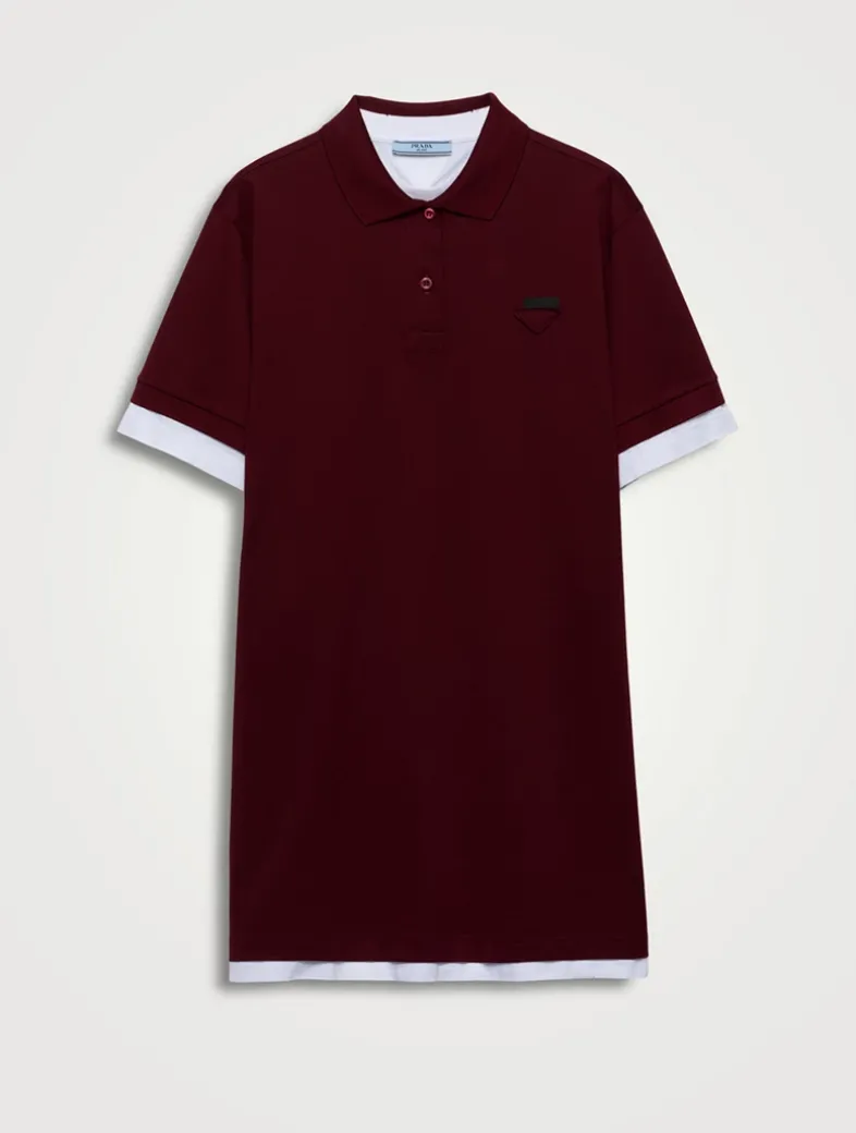 Piqué And Jersey Dress