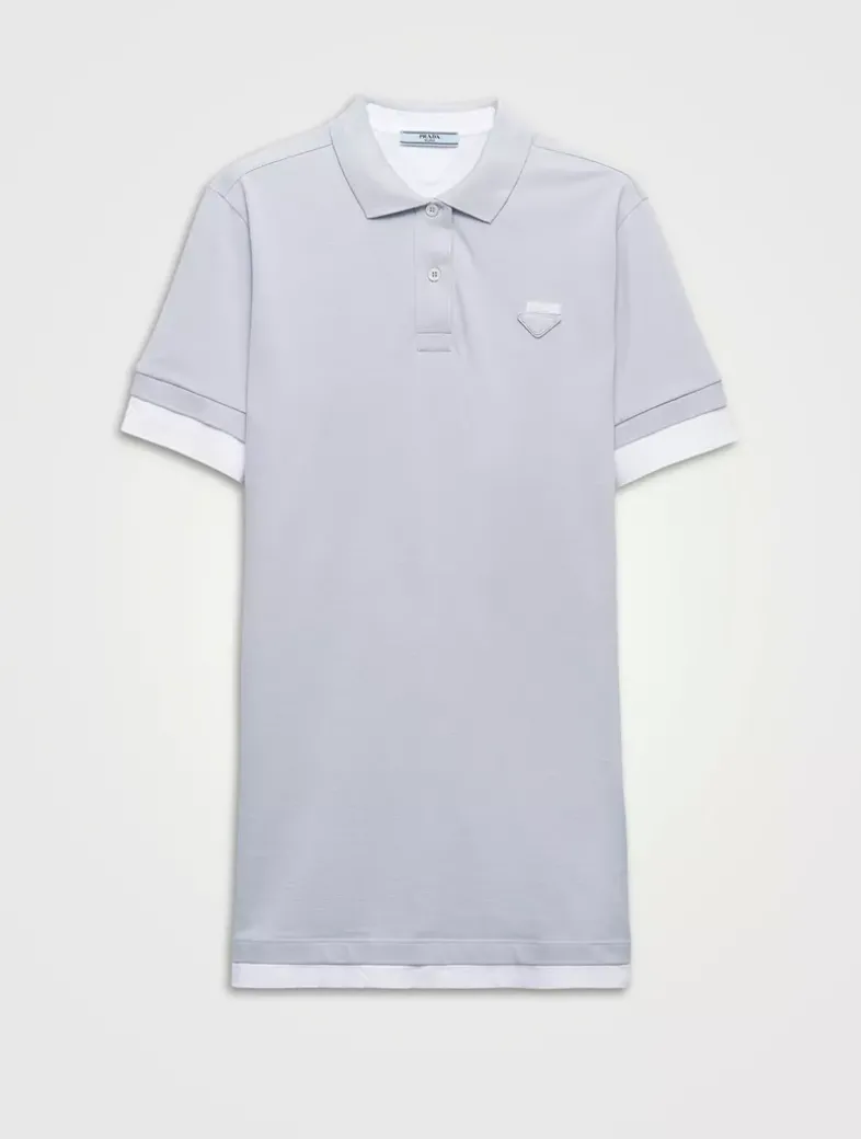 Piqué And Jersey Dress