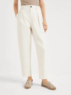 Pleated Chino Trousers