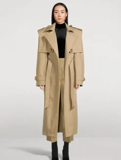 Pleated Cotton Trousers