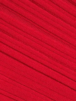 Pleated Knit Maxi Dress