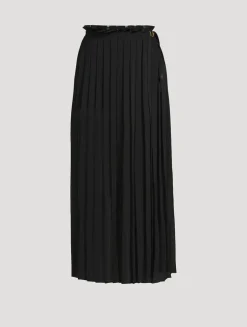 Pleated Maxi Skirt