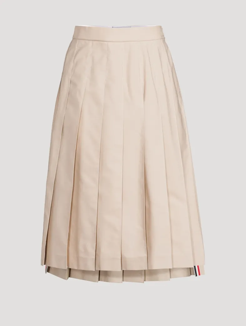 Pleated Midi Skirt