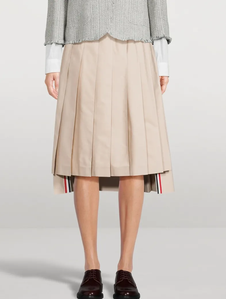 Pleated Midi Skirt
