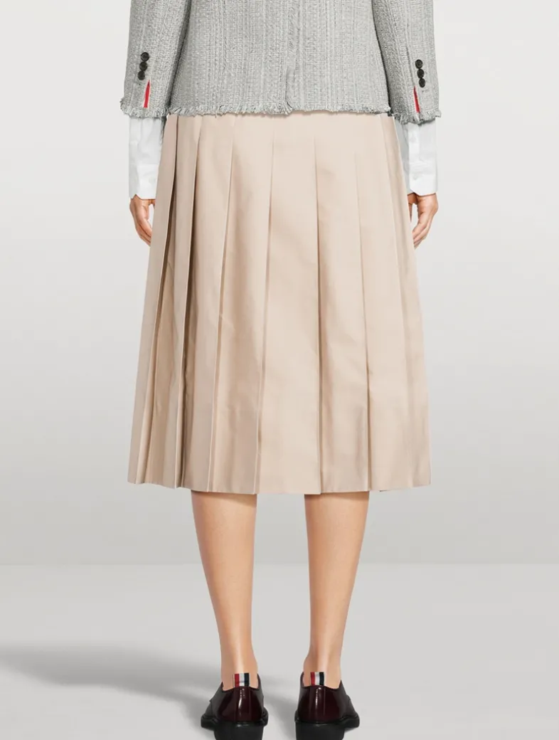 Pleated Midi Skirt
