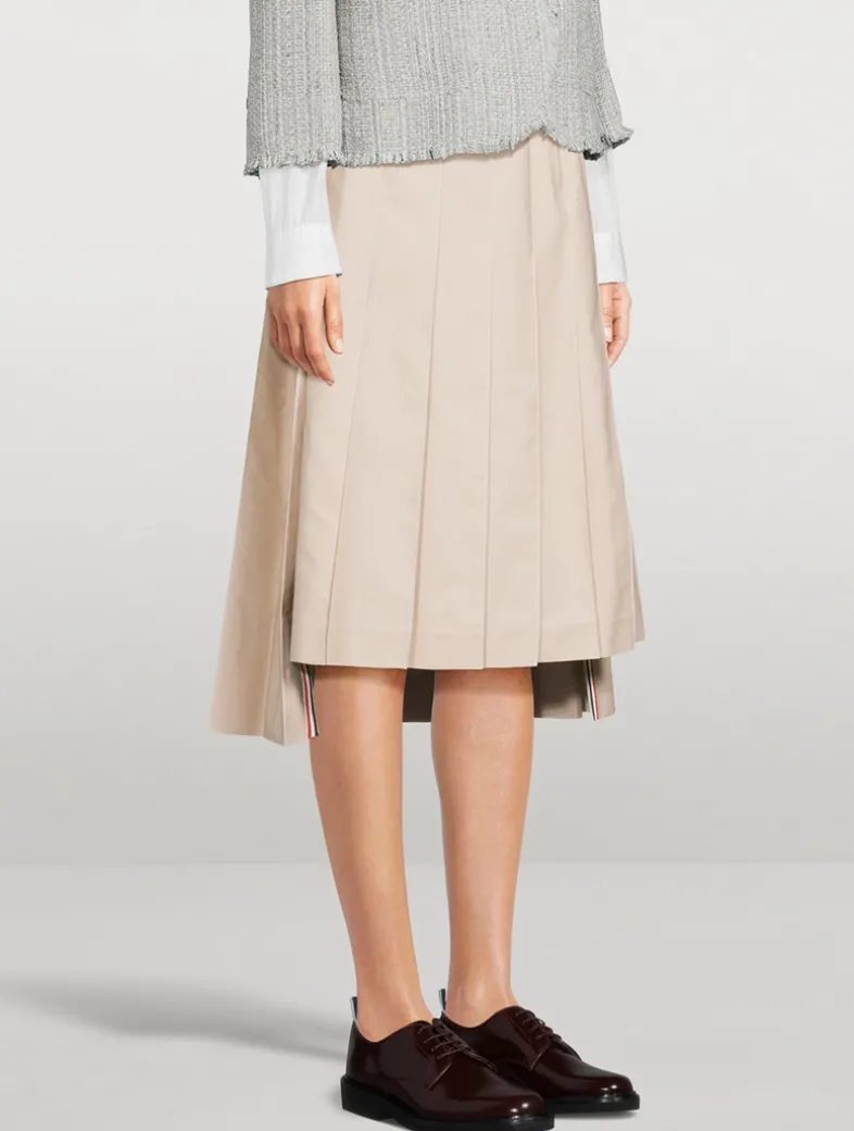 Pleated Midi Skirt