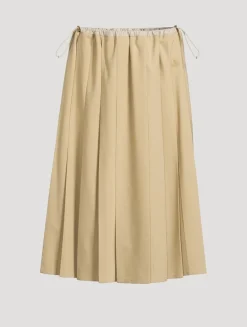 Pleated Midi Skirt
