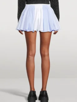 Pleated Patchwork Boxer Shorts