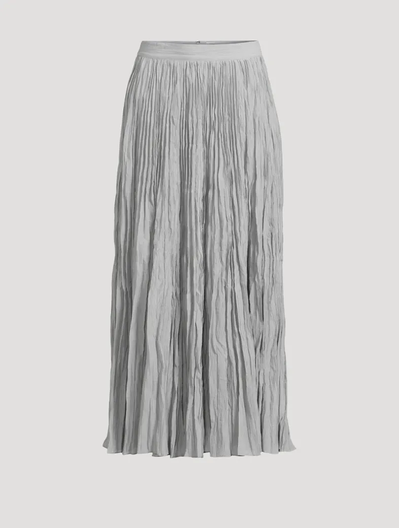 Plissé Maxi Skirt