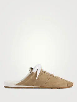 Plume Suede Sneaker Mules