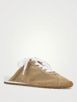 Plume Suede Sneaker Mules