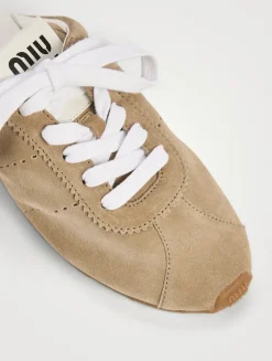 Plume Suede Sneaker Mules