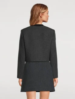 Plush Tweed Cardigan Jacket