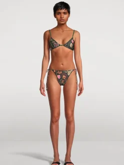 Poema Habitat Bikini Bottom In Floral Print