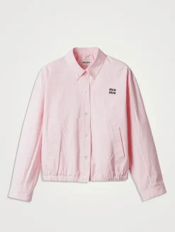 Poplin Blouson Jacket