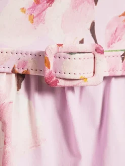 Poplin Mini Dress In Cherry Blossom Print