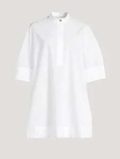 Poplin Mini Shirt Dress