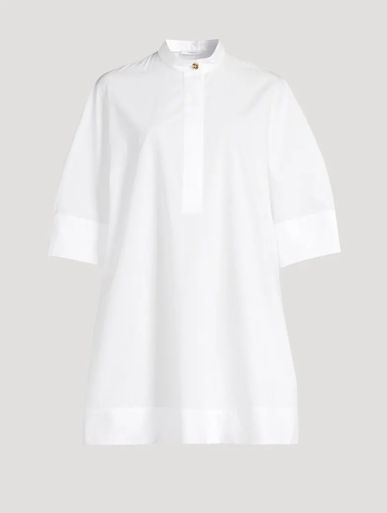 Poplin Mini Shirt Dress