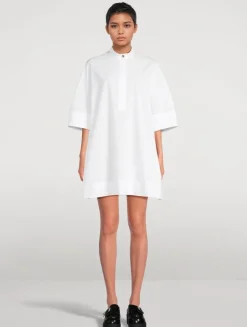 Poplin Mini Shirt Dress