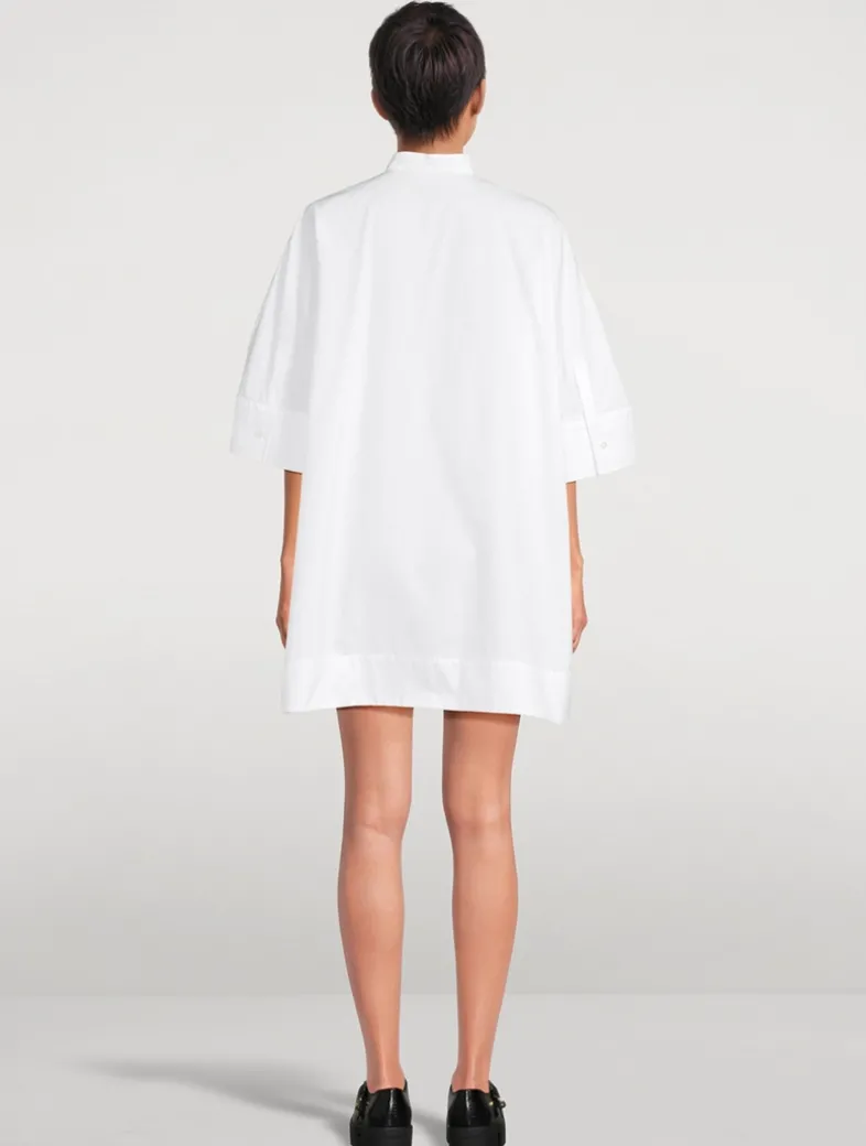 Poplin Mini Shirt Dress