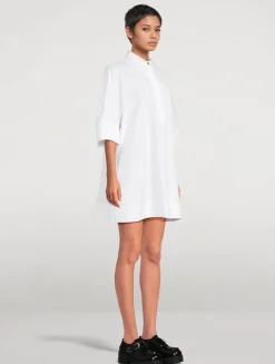 Poplin Mini Shirt Dress