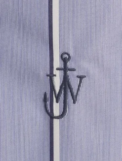 Poplin Shirt Dress In Stripe Print