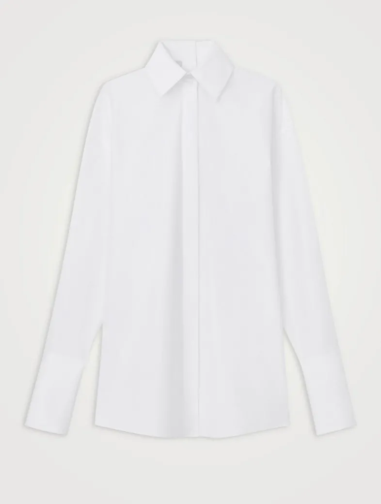 Portrait Oversized Poplin Shirt