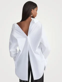 Portrait Oversized Poplin Shirt