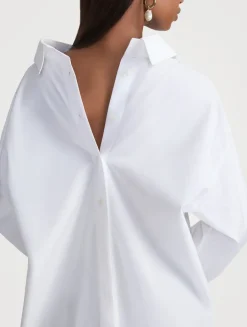 Portrait Oversized Poplin Shirt