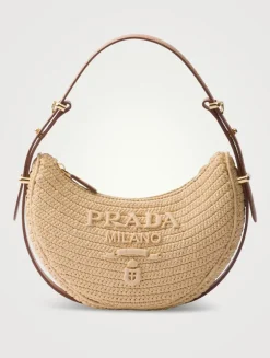 Prada Arqué Crochet Shoulder Bag