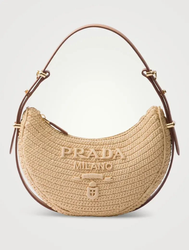 Prada Arqué Crochet Shoulder Bag