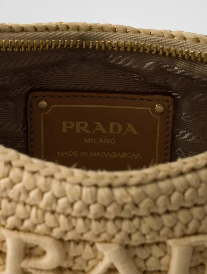 Prada Arqué Crochet Shoulder Bag