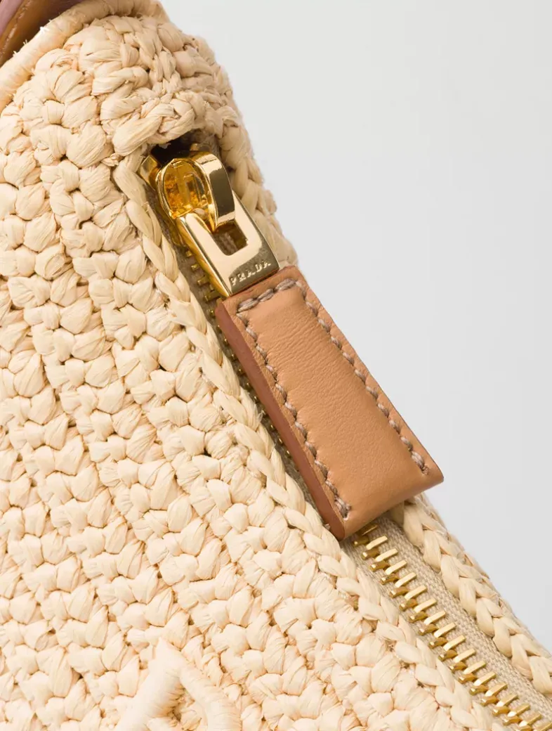 Prada Arqué Crochet Shoulder Bag