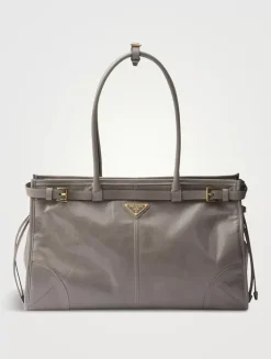 Prada Bonnie Large Leather Handbag