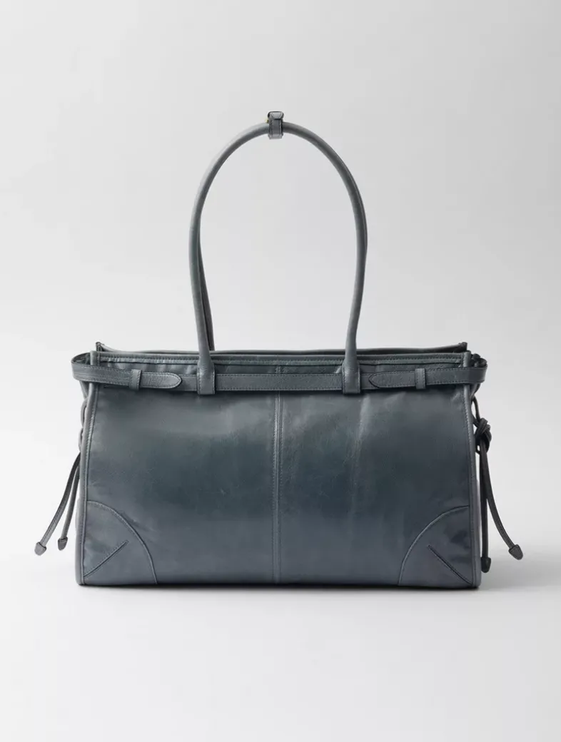 Prada Bonnie Large Leather Handbag
