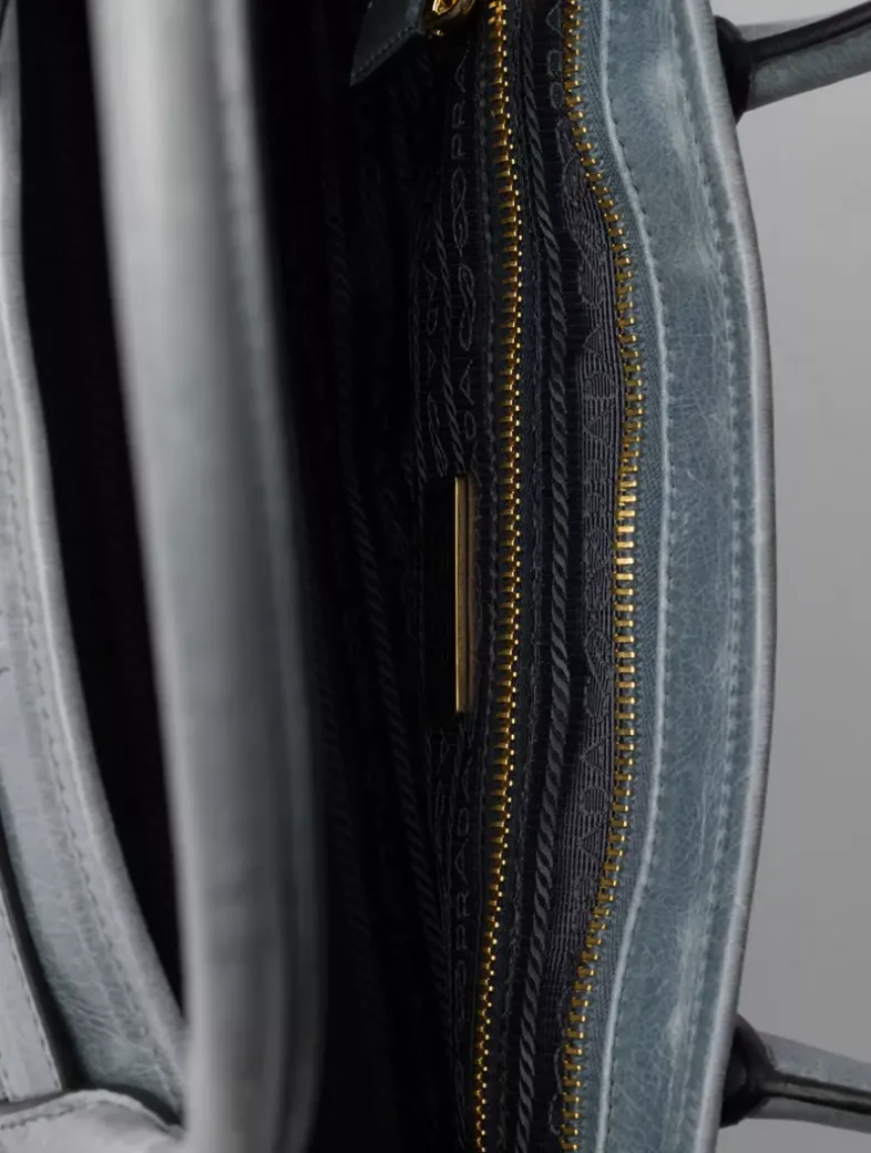 Prada Bonnie Large Leather Handbag