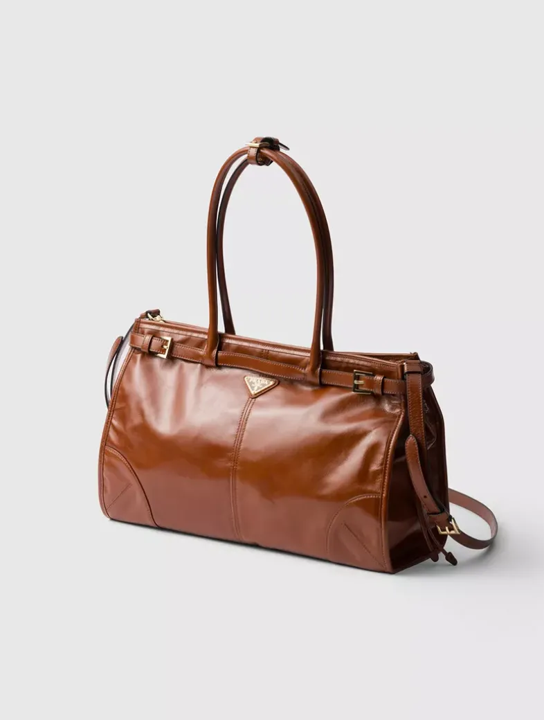 Prada Bonnie Large Leather Handbag