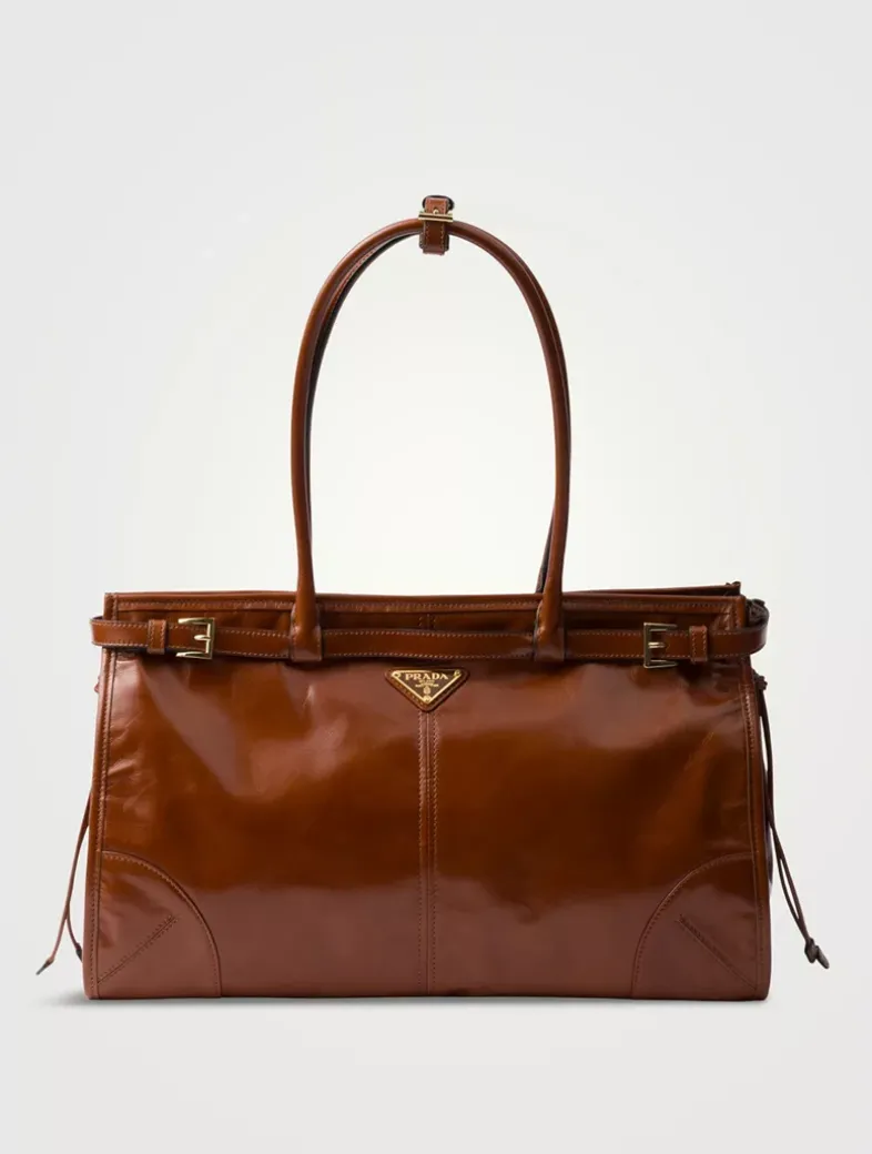 Prada Bonnie Large Leather Handbag