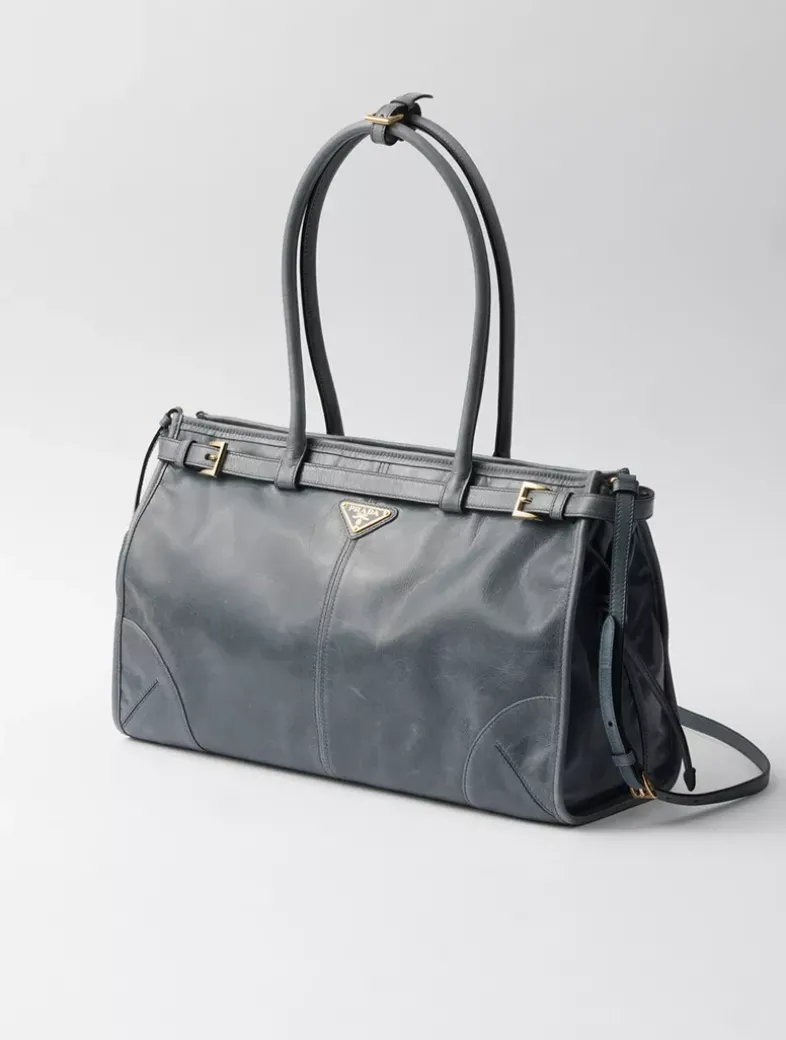 Prada Bonnie Large Leather Handbag
