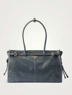 Prada Bonnie Large Leather Handbag