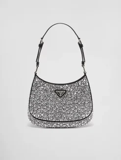 Prada Cleo Satin Bag With Crystals