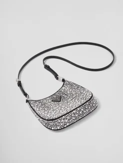 Prada Cleo Satin Bag With Crystals
