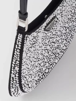 Prada Cleo Satin Bag With Crystals